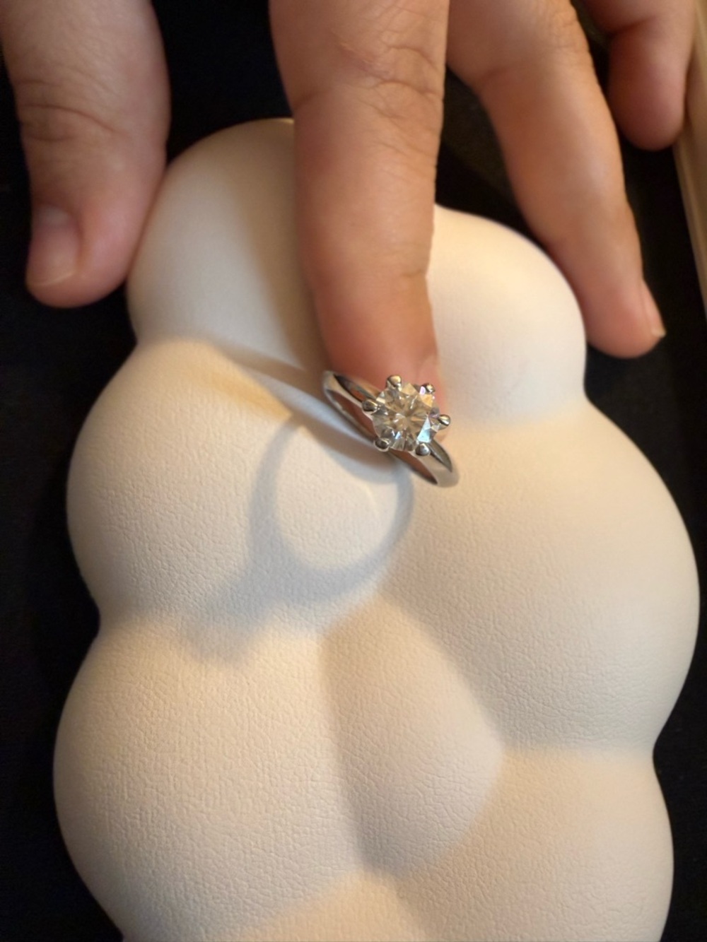 Classic Solitaire Clear Crystal Ring in Silver